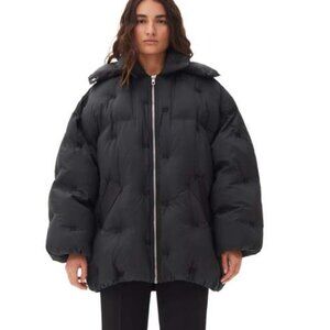 NWT - Ganni Nylon Tech Puffer Midi Jacket